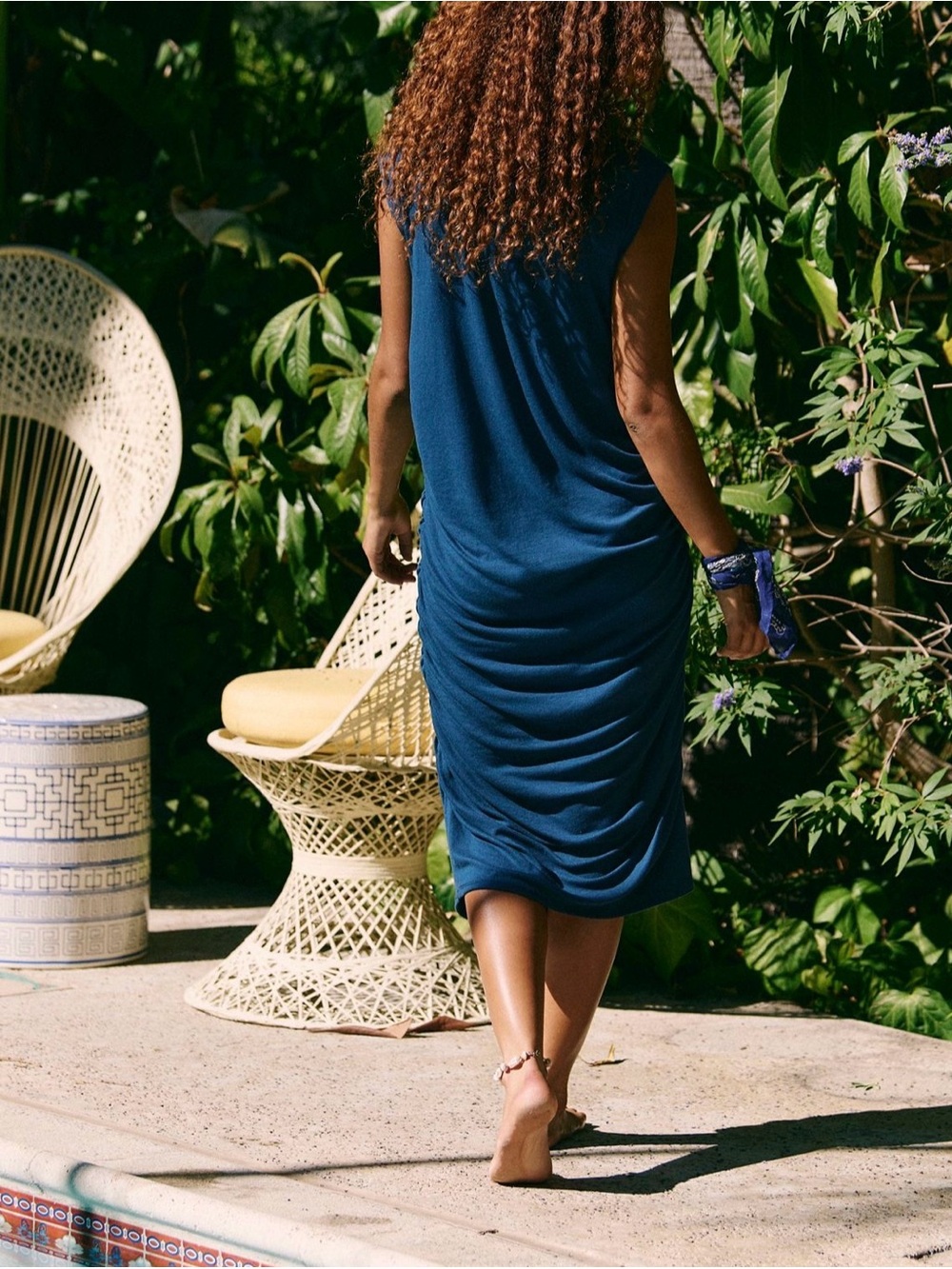 Free People Good Feels Draped Midi Sz M